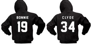 Couples Bonnie & Clyde Soft Hooded Pullovers